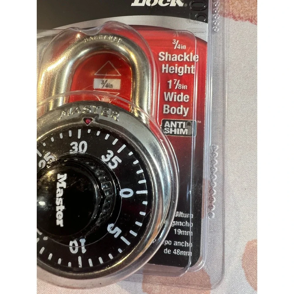 MASTER LOCK Padlock *1500D* Tough Under Fire Anti Shim Locker Bike Security